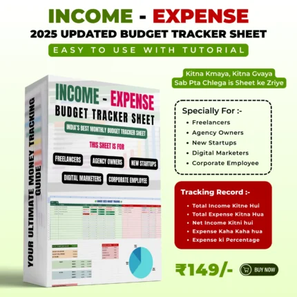 Income - Expense 2025 Budget Tracker Sheet