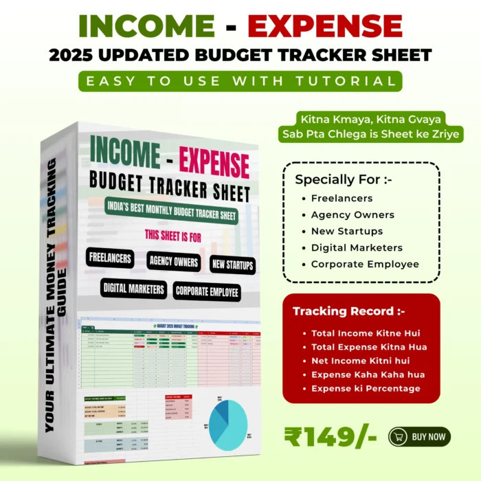 Income - Expense 2025 Budget Tracker Sheet - Image 1