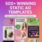 500+ Winning Static Ad Creatives Templates